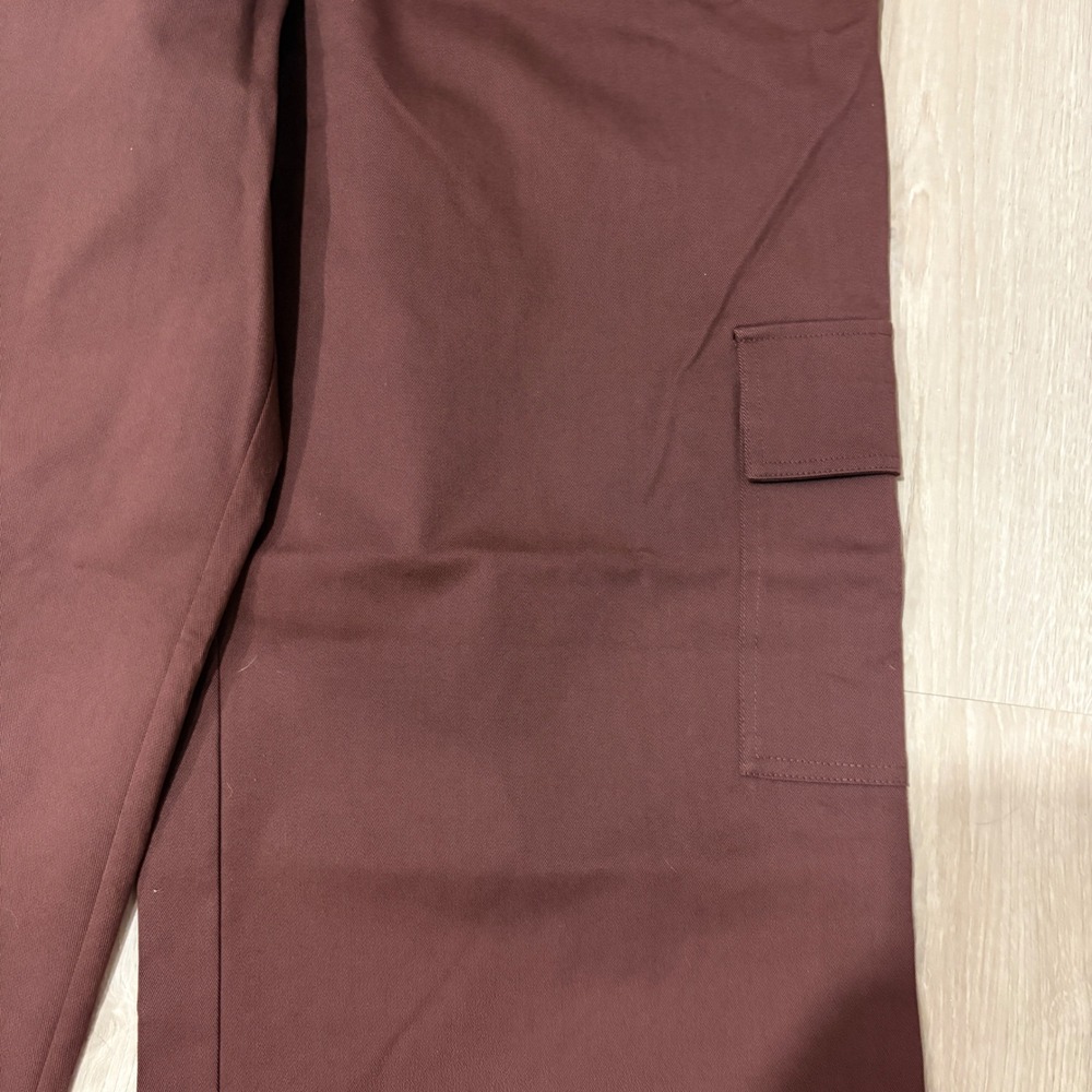 New York & Company Brown Wide Leg Cargo Pants High Rise Size L Career NWT - Picture 2 of 12